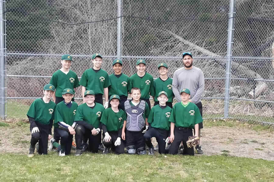Middle School Baseball Team.