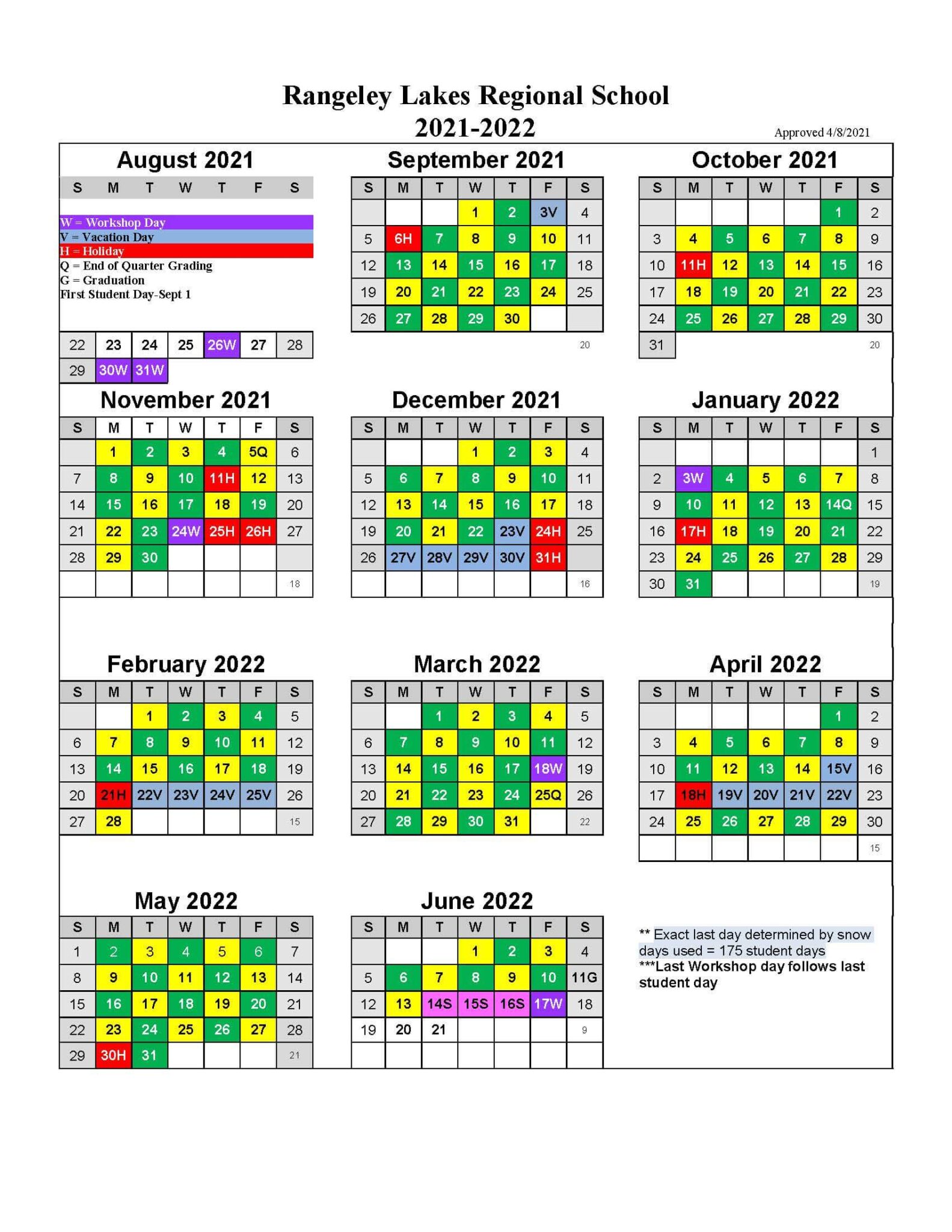 green-gold-calendar-rangeley-lakes-regional-school